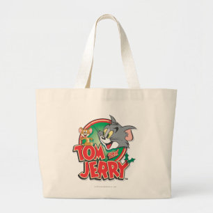 Tom en Jerry Classic Logo Grote Tote Bag