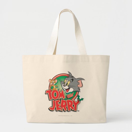 Tom en Jerry Classic Logo Grote Tote Bag (Voorkant)