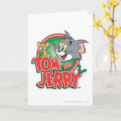 Tom en Jerry Classic Logo Kaart (Gele Bloem)