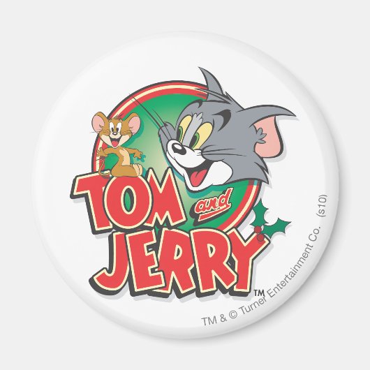 Tom en Jerry Classic Logo Magneet (Voorkant)