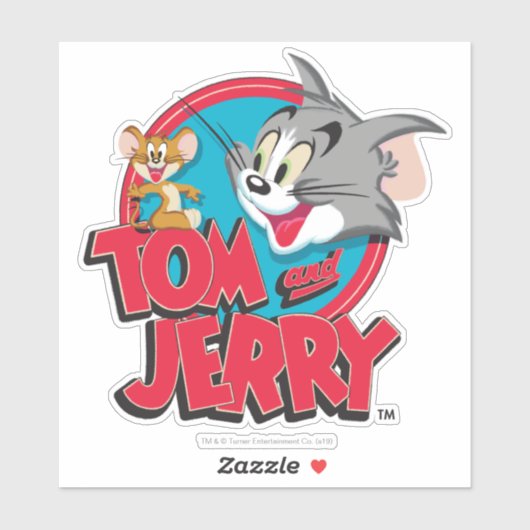 Tom en Jerry Classic Logo Sticker (Vel)