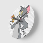 Tom en Jerry Clock Ronde Klok (Hoek)