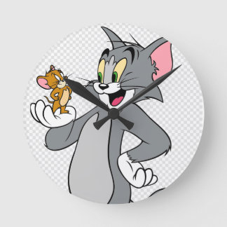 Tom en Jerry Clock Ronde Klok