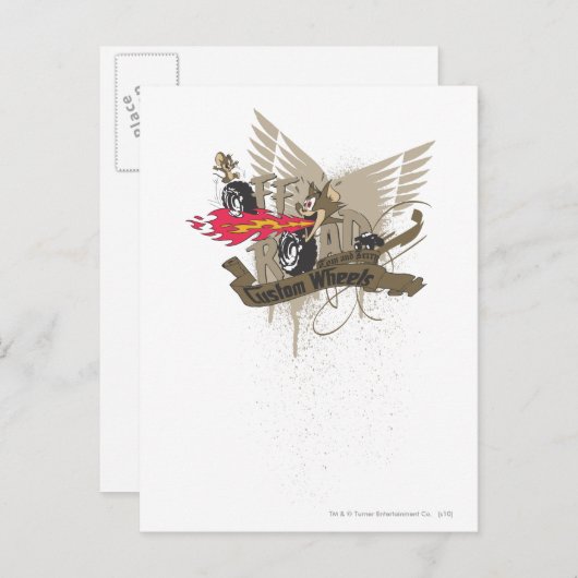 Tom en Jerry Custome Wheels Briefkaart (Voorkant / Achterkant)