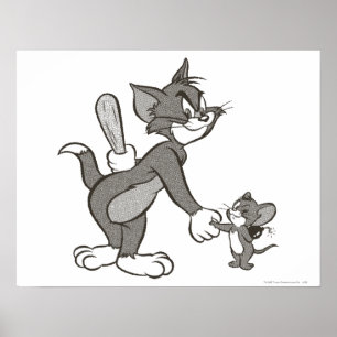 Tom en Jerry Deceitful Handshake Poster