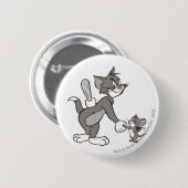 Tom en Jerry Deceitful Handshake Ronde Button 5,7 Cm (Voorkant /achterkant)
