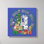 Tom en Jerry die Cadeaus openen Canvas Afdruk (Voorkant)