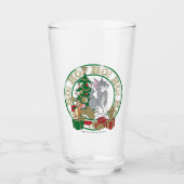 Tom en Jerry die Cadeaus openen Glas (Voorkant)