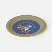 Tom en Jerry die Cadeaus openen Papieren Bordje (Gekanteld)