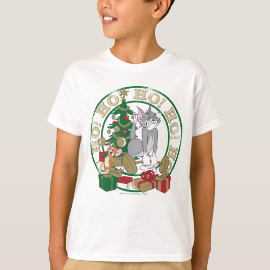 Tom en Jerry die Cadeaus openen T-shirt (Voorkant)
