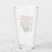 Tom en Jerry die cadeautjes in een slee leveren Glas (Achterkant)