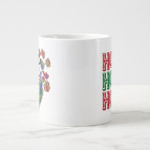 Tom en Jerry die cadeautjes in een slee leveren Grote Koffiekop (Voorkant)