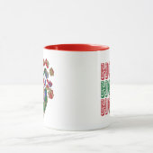 Tom en Jerry die cadeautjes in een slee leveren Mok (Midden)