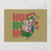 Tom en Jerry die geschenken in een hol leveren Feestdagenkaart (Voorkant)