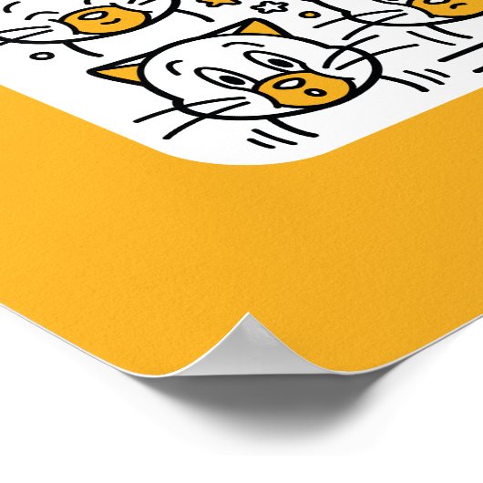 Tom en Jerry Doodle Art Poster (Hoek)