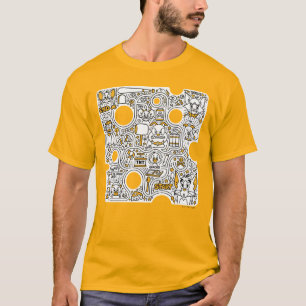 Tom en Jerry Doodle Art T-shirt