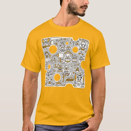 Tom en Jerry Doodle Art T-shirt (Voorkant)