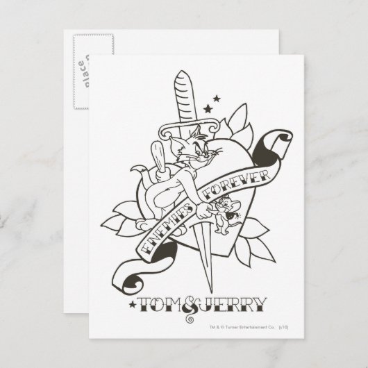Tom en Jerry Enemies Forever 1 Briefkaart (Voorkant / Achterkant)
