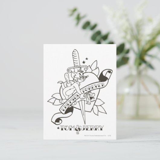 Tom en Jerry Enemies Forever 1 Briefkaart (Staand voorkant)