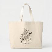Tom en Jerry Enemies Forever 1 Grote Tote Bag (Voorkant)