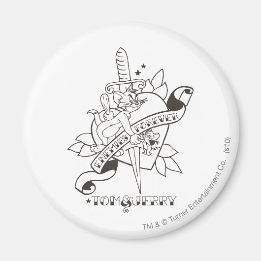 Tom en Jerry Enemies Forever 1 Magneet (Voorkant)