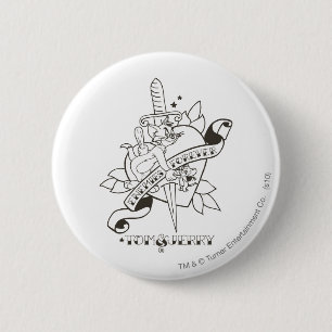 Tom en Jerry Enemies Forever 1 Ronde Button 5,7 Cm