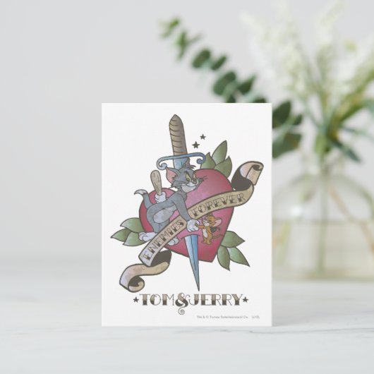 Tom en Jerry Enemies Forever 2 Briefkaart (Staand voorkant)