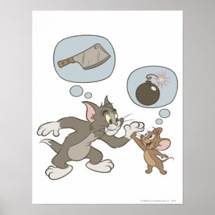 Tom en Jerry Evil Thoughts Poster
