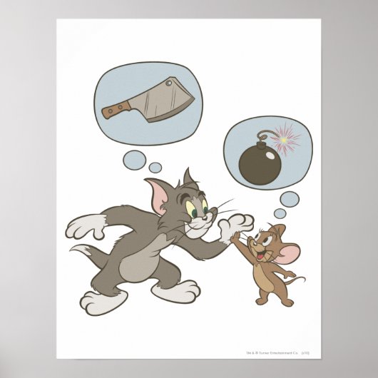 Tom en Jerry Evil Thoughts Poster (Voorkant)