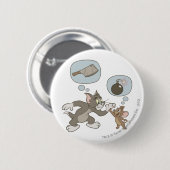 Tom en Jerry Evil Thoughts Ronde Button 5,7 Cm (Voorkant /achterkant)