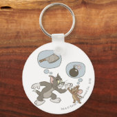 Tom en Jerry Evil Thoughts Sleutelhanger (Voorkant)