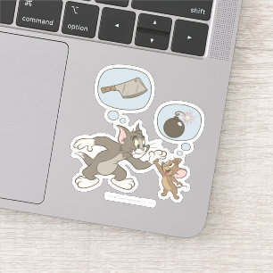Tom en Jerry Evil Thoughts Sticker