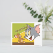 Tom en Jerry Hanna Barbera Logo Briefkaart (Staand voorkant)
