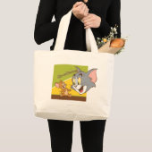 Tom en Jerry Hanna Barbera Logo Grote Tote Bag (Voorkant (product))