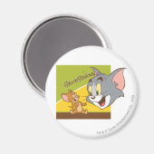 Tom en Jerry Hanna Barbera Logo Magneet (Voorkant / Achterkant)