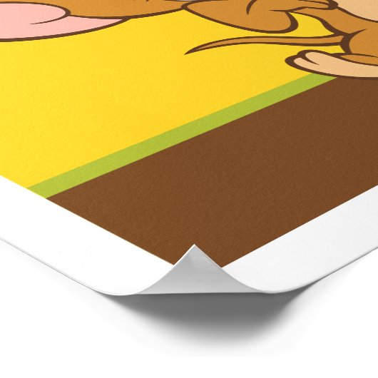 Tom en Jerry Hanna Barbera Logo Poster (Hoek)