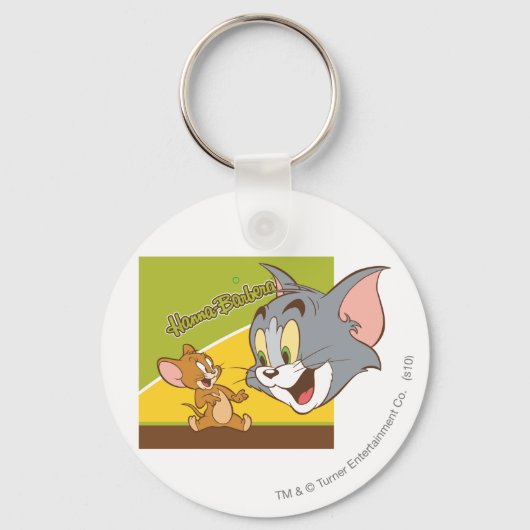 Tom en Jerry Hanna Barbera Logo Sleutelhanger (Voorkant)