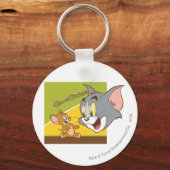 Tom en Jerry Hanna Barbera Logo Sleutelhanger (Voorkant)