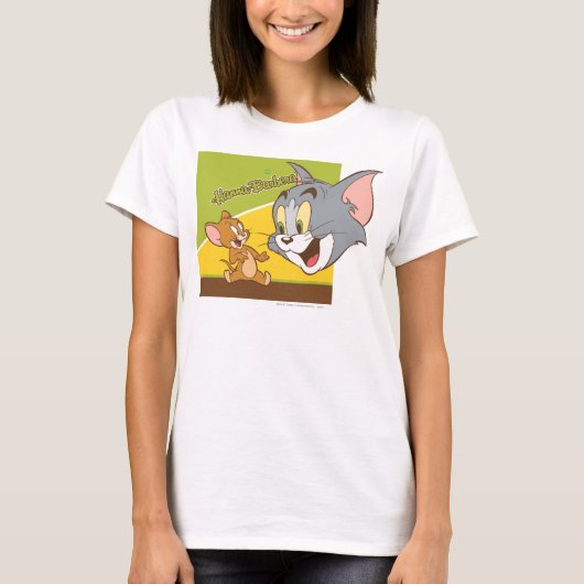 Tom en Jerry Hanna Barbera Logo T-shirt (Voorkant)