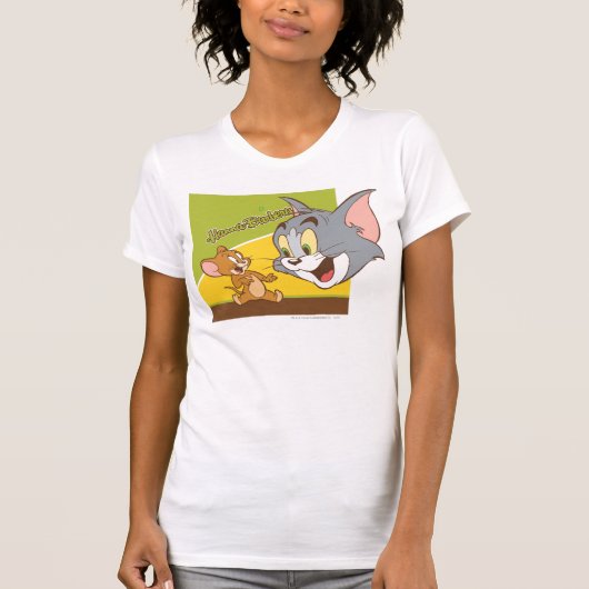 Tom en Jerry Hanna Barbera Logo T-shirt (Voorkant)