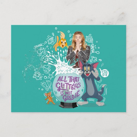 Tom en Jerry - het enige dat glitters zijn is niet Briefkaart (Voorkant)