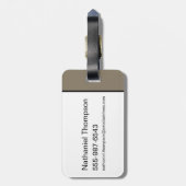 Tom en Jerry "Het is tijd om te surfen" Bagagelabel (Achterkant verticaal)