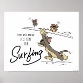 Tom en Jerry "Het is tijd om te surfen" Poster (Voorkant)
