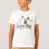 Tom en Jerry "Het is tijd om te surfen" T-shirt (Voorkant)