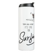 Tom en Jerry "Het is tijd om te surfen" Thermosbeker (Gedraaid links)