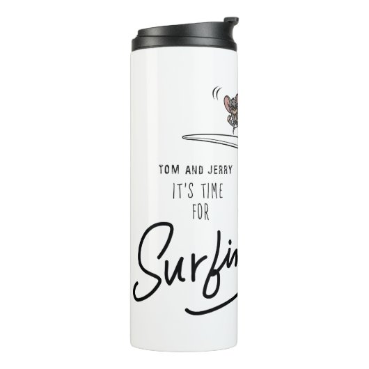 Tom en Jerry "Het is tijd om te surfen" Thermosbeker (Gedraaid links)