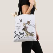 Tom en Jerry "Het is tijd om te surfen" Tote Bag (Dichtbij)