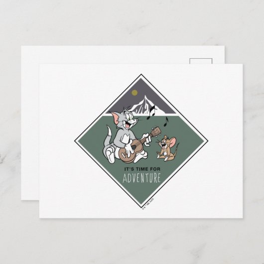 Tom en Jerry "Het is tijd voor avontuur" Briefkaart (Voorkant / Achterkant)