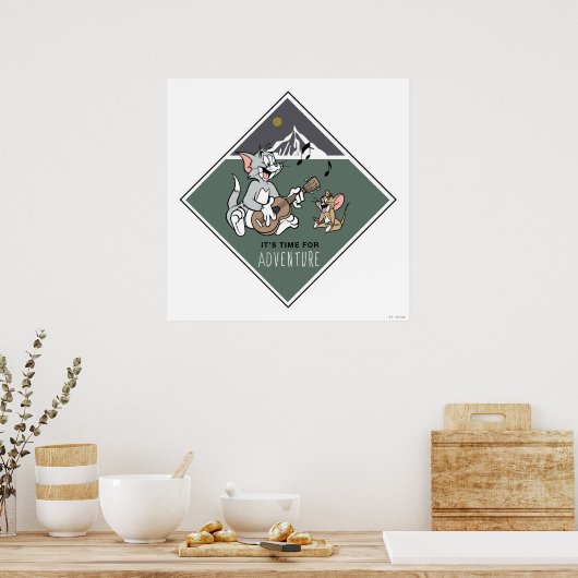Tom en Jerry "Het is tijd voor avontuur" Poster (Keuken)