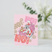 Tom en Jerry "Ho! Ho! Ho!" Santa Cadeau Feestdagenkaart (Staand voorkant)